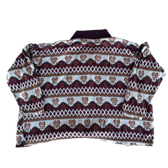 Vintage 1990s Gitano Womens Printed Sweater Cardigan Oversized Small - Picture 2 of 9